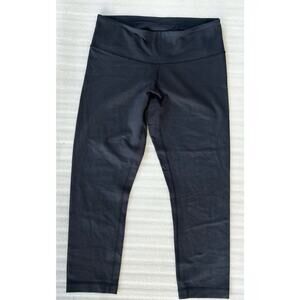 Lululemon Cropped Leggings Black Size 6 | Athletic Yoga Pants